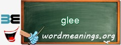 WordMeaning blackboard for glee